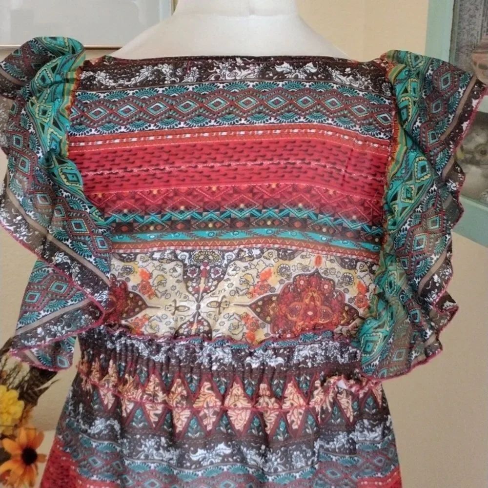 Pink Apple Native Inspired Dress - Picture 7 of 11